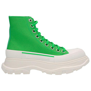 Alexander McQueen Tread Slick Boot Bright Green White Women's 1 2920721