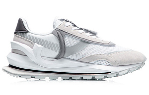 LiNing Anti-Slip Wear-Resistant Low-Top Running Shoes Men's White Sand Gray 1 2920747