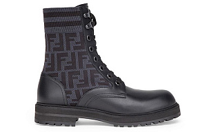 FENDI Short Martin Boot Men's Black 1 2920849