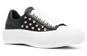 Alexander McQueen Deck Spike Stud Lace Up Sneakers Women's 1 2920864