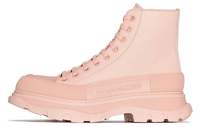Alexander McQueen Tread Slick Boot Pink Leather Women's
