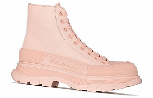 Alexander McQueen Tread Slick Boot Pink Leather Women's 1 2920879