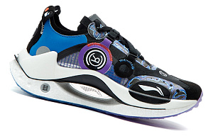 LiNing Shadow CRC Running Shoes Women's Low top Black/Fluorescent Grape Purple 1 2920884