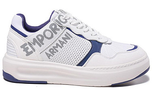 EMPORIO ARMANI Stylish Skateboarding Shoes Women's White 1 2921198
