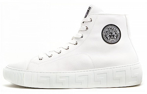 VERSACE Canvas Shoes Women's High top White