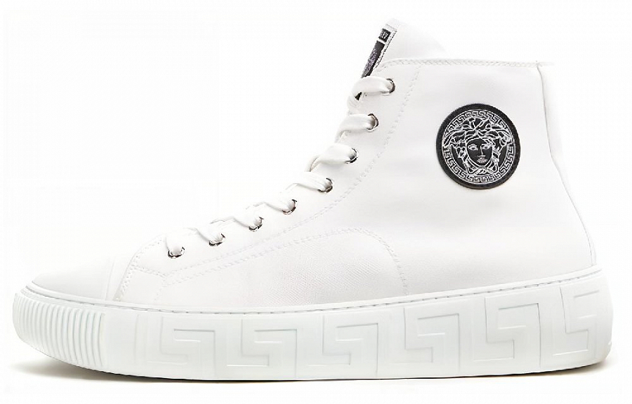 VERSACE Canvas Shoes Women's High top White купить в интернет-магазине Yoocart с быстрой доставкой по России.