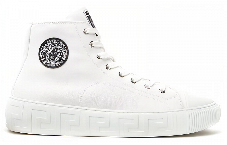 VERSACE Canvas Shoes Women's High top White купить в интернет-магазине Yoocart с быстрой доставкой по России.