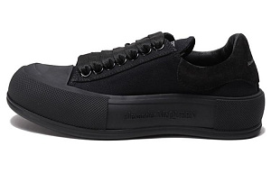 Alexander McQueen Deck Skate Plimsoll Shoes 'Black' Women's