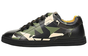 FENDI Low Top Stylish Skateboarding Shoes Men's Black Green