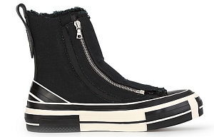 Yohji Yamamoto x VESSEL High-Top Canvas Shoes Unisex Black 1 2921453