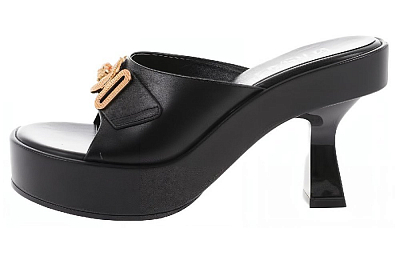 VERSACE Stylish Sandal 8cm Women's Black