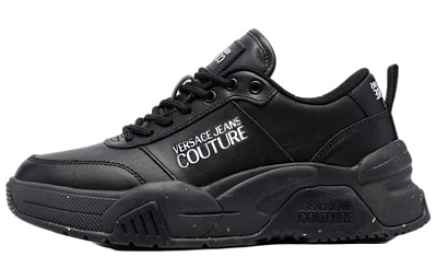 VERSACE Jeans Couture Low Top Casual Shoes Women's Black
