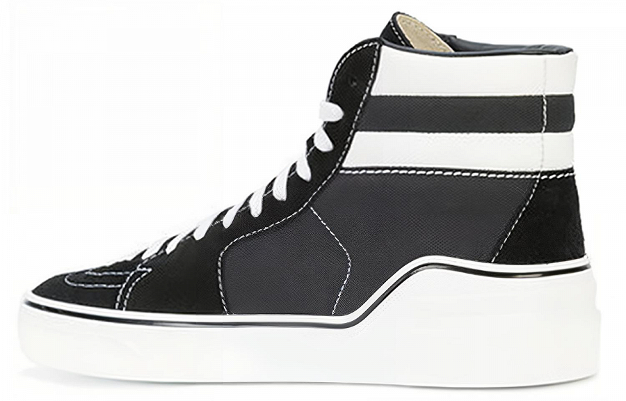 GIVENCHY High Top Stylish Skateboarding Shoes Men's Black White