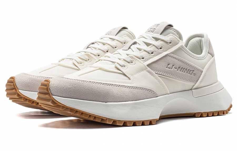 LiNing 001 Vntg Lightweight And Wear-resistant Low-Top Running Shoes Women's White купить в интернет-магазине Yoocart с быстрой доставкой по России.