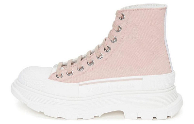 Alexander McQueen Tread Slick Lace Up High Top Sneakers Women's