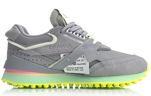 LiNing 001 Anti-Slip And Wear-Resistant Lightweight Low-Top Sports Casual Shoes Women's Snow Gray 1 2923150