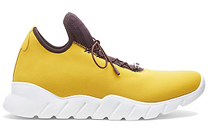 FENDI Cushioning Wear-Resistant Low-Top Casual Shoes Men's Yellow 1 2923211