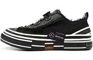 AMG x VESSEL Piece Black Series Anti-Slip Wear-Resistant Low-Top Skateboard Shoes Unisex Black