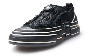 AMG x VESSEL Piece Black Series Anti-Slip Wear-Resistant Low-Top Skateboard Shoes Unisex Black 1 2923235