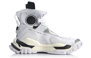 LiNing 2.0 Hi Dw High-Top Sports Casual Shoes Unisex White Black 1 2923240