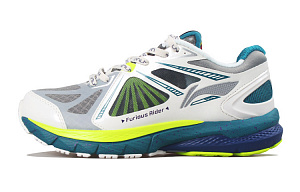 LiNing Furious Rider 3 OG Cushioning Low-Top Running Shoes Women's Gray White Blue