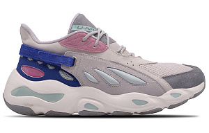 LiNing Butterfly Low-Top Chunky Sneakers Women's Gray Pink Blue 1 2923831