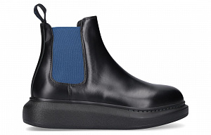Alexander McQueen Hybrid Chelsea Boot 'Black Blue' Women's 1 2924327