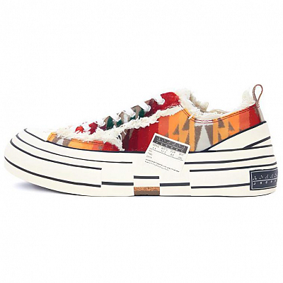 VESSEL G.O.P. Lows Colored Figuredstripe Low-Top Skateboard Shoes Unisex Orange Green Pastel