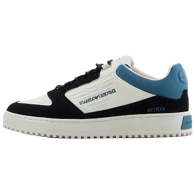 EMPORIO ARMANI Low-Top Skateboard Shoes Men's Blue Black
