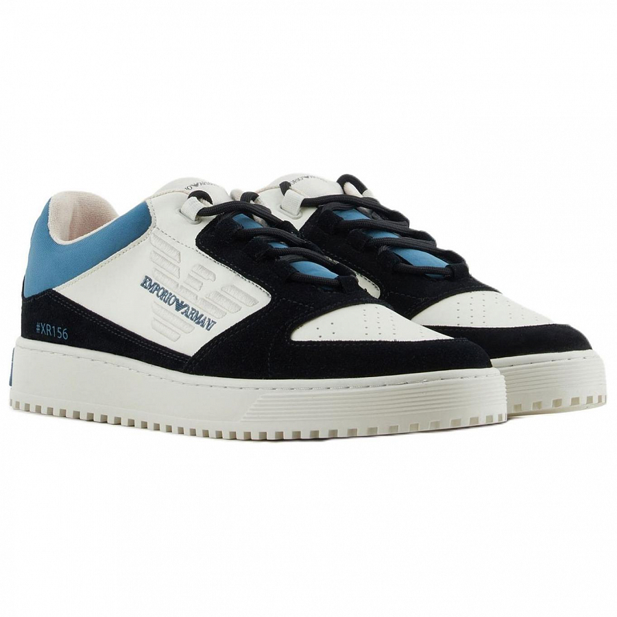 EMPORIO ARMANI Low-Top Skateboard Shoes Men's Blue Black купить в интернет-магазине Yoocart с быстрой доставкой по России.