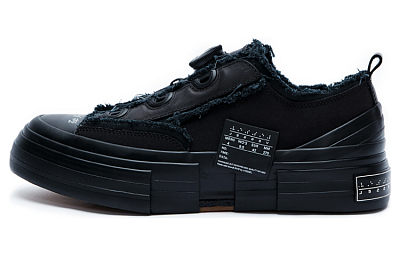 Yohji Yamamoto x VESSEL Yohji Yamamoto Low-Top Skateboard Shoes Unisex Black