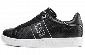 EMPORIO ARMANI EA7 Low Top Skateboard Shoes Men's Black