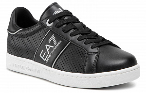 EMPORIO ARMANI EA7 Low Top Skateboard Shoes Men's Black 1 2924626