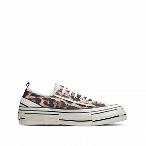VESSEL Leopard Print Anti-Slip Wear-Resistant Low-Top Canvas Shoes Unisex Brown 1 2924640