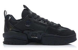 LiNing Wave Wrapping Anti-Slip Shock-Absorbing And Wear-Resistant Low-Top Skateboard Shoes Men's Black 1 2924743