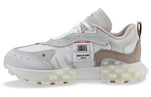 LiNing Cushioning Anti-Slip And Wear-Resistant Low-Top Sports Casual Shoes Women's Ecru