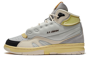 LiNing 937 Deluxe Hi SP Wear-resistant And Lightweight High-Top Skateboard Shoes Men's Gray