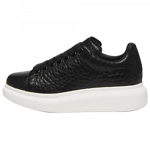 Alexander McQueen Oversized Black Full Grain Leather Women's