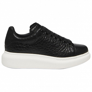 Alexander McQueen Oversized Black Full Grain Leather Women's 1 2925068