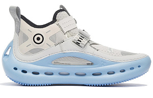 LiNing WU XING 3 Anti-Slip Wear-Resistant Mid-Top Casual Shoes Men's Gray Blue 1 2925553