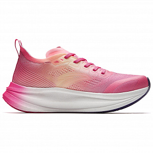 ANTA Running Shoes Women's Low top Fluorescent Cold Peach Pink/Gentian Pink/Aqua Sky Blue/Egg White Color 1 2925584