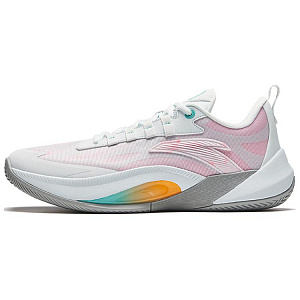 Anta Instantaneous 1 Cushioning Wear-Resistant Low-Top Basketball Shoes Men's White Pink
