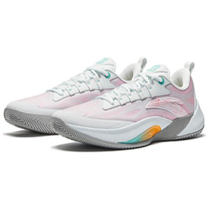 Anta Instantaneous 1 Cushioning Wear-Resistant Low-Top Basketball Shoes Men's White Pink 1 2925656
