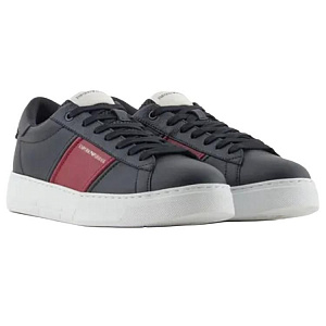 EMPORIO ARMANI Low Top Skateboard Shoes Men's Black 1 2925666