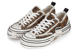 VESSEL G.o.p. Lows 'Tiger Print' Low-Top Canvas Shoes Unisex Brown 1 2925671