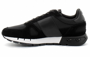 EMPORIO ARMANI Logo Printed Panelled Lace Up Sneakers 1 2926030
