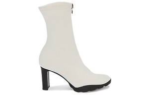Alexander McQueen Zip Up Ankle Boots Ivory Women's 1 2926098