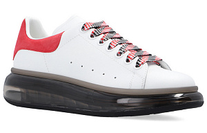 Alexander McQueen Oversized Transparent 'White Red' Women's 1 2926288