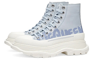 Alexander McQueen Tread Slick Boots 'Sky Blue White' Women's 1 2926319