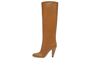 FENDI Knee High Boots 9.5cm Women's Brown